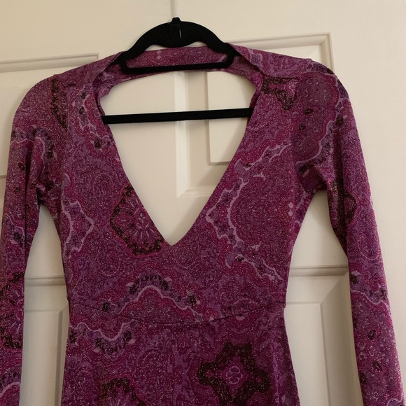 AMAZING Spanish Moss maxi long sleeve cutout dress - Picture 2 of 6